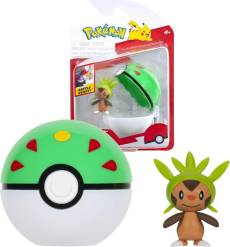 Pokemon Figure - Chespin + Friend Ball (Clip 'n' Go)(schade aan doos) voor de Merchandise kopen op nedgame.nl
