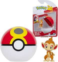 Pokemon Figure - Chimchar + Repeat Ball (Clip 'n' Go)(schade aan doos) voor de Merchandise kopen op nedgame.nl