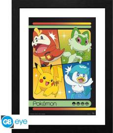 Pokemon Framed Print - Scarlet & Violet Starters voor de Merchandise kopen op nedgame.nl