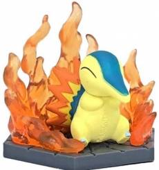 Pokemon Gashapon Fire & Grass Diorama Figure - Cyndaquil voor de Merchandise kopen op nedgame.nl