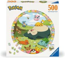 Pokemon Round Jigsaw Puzzle - Flowery Pokémon (500 pc) voor de Merchandise kopen op nedgame.nl