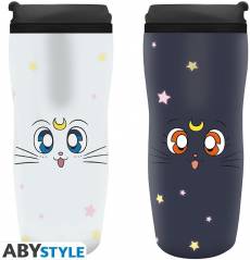Sailor Moon - Luna & Artemis Travel Mug voor de Merchandise kopen op nedgame.nl