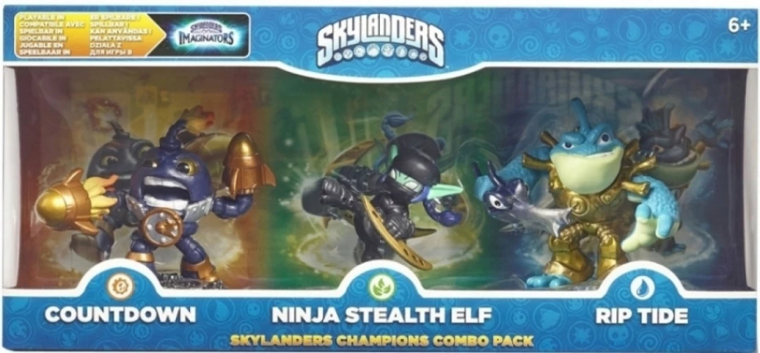 Skylanders Imaginators Champions Combo Pack (Countdown/Ninja Stealth Elf/Rip Tide) voor de Merchandise kopen op nedgame.nl