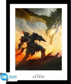 Skyrim Framed Print - Daedric Armor voor de Merchandise kopen op nedgame.nl