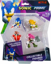 Sonic Prime Collectible Figures: 5 Pack - Pack 4 (Inclusief 1 hidden figure) voor de Merchandise kopen op nedgame.nl