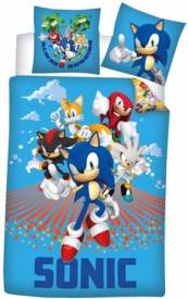 Sonic the Hedgehog - Sonic and Friends 1 Persoons Dekbedovertrek (140cm x 200cm) voor de Merchandise kopen op nedgame.nl