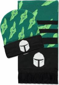 Star Wars - The Mandalorian Beanie & Scarf Giftset (Black/Green) voor de Merchandise kopen op nedgame.nl