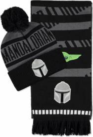 Star Wars - The Mandalorian Beanie & Scarf Giftset (Black/Grey) voor de Merchandise kopen op nedgame.nl