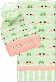Star Wars - The Mandalorian Beanie & Scarf Giftset (Pink/Green) voor de Merchandise kopen op nedgame.nl