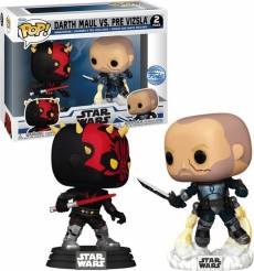 Star Wars Funko Pop Vinyl: Darth Maul Vs. Pre Vizsla 2-Pack voor de Merchandise kopen op nedgame.nl