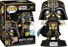 Star Wars Funko Pop Vinyl: Darth Vader (Retro) (Glow in the Dark) voor de Merchandise kopen op nedgame.nl