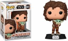 Star Wars Funko Pop Vinyl: Peli Motto with Grogu voor de Merchandise kopen op nedgame.nl