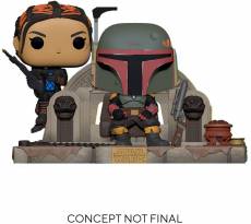 Star Wars the Mandalorian Funko Pop Vinyl: Boba Fett and Fennec Shand on Throne voor de Merchandise kopen op nedgame.nl