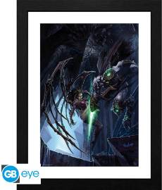 Starcraft Framed Print - Zeratul vs Kerrigan voor de Merchandise kopen op nedgame.nl