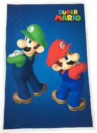 Super Mario - Mario & Luigi Fleece Blanket voor de Merchandise kopen op nedgame.nl
