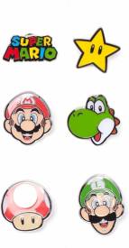 Super Mario - Mario Characters Metal Pin Set voor de Merchandise kopen op nedgame.nl