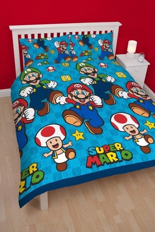 genezen dat is alles Publiciteit Nedgame gameshop: Super Mario 2-Persoons Dekbedovertrek (Reversible)  200x200cm (Merchandise) kopen