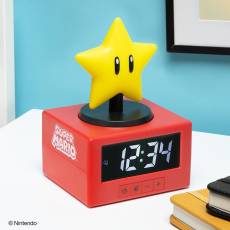 Super Mario Icon Alarm Clock - Super Star voor de Merchandise preorder plaatsen op nedgame.nl
