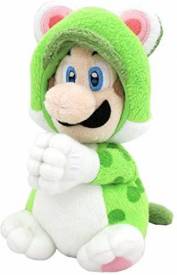Super Mario Pluche - Cat Luigi with Magnetic Hands voor de Merchandise kopen op nedgame.nl