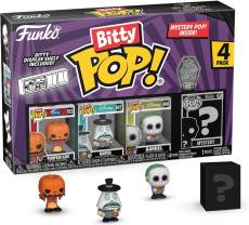 The Nightmare Before Christmas 30th Anniversary Funko Bitty Pop! 4-Pack: Pumpkin King / Mayor / Barrel voor de Merchandise kopen op nedgame.nl