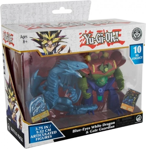 Yu-Gi-Oh! Action Figure Double Pack - Blue-Eyes White Dragon & Gate Guardian voor de Merchandise kopen op nedgame.nl