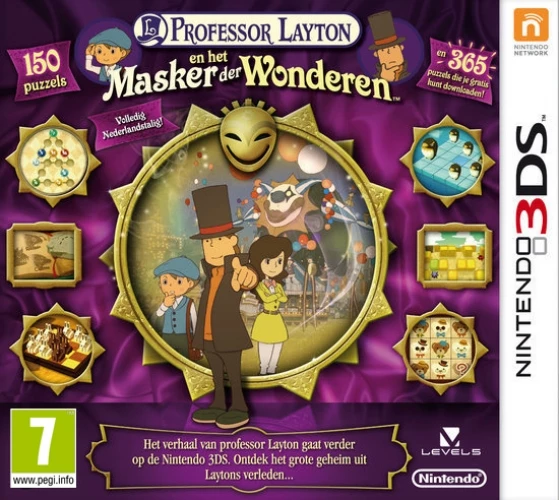 Professor Layton En het Masker der Wonderen (Nederlandstalig) voor de Nintendo 3DS kopen op nedgame.nl