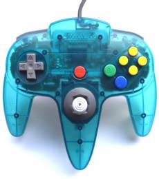 Nintendo 64 Controller Blauw/Transparant voor de Nintendo 64 kopen op nedgame.nl