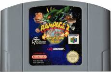 Rampage 2 Universal Tour (losse cassette)(schade aan label) voor de Nintendo 64 kopen op nedgame.nl