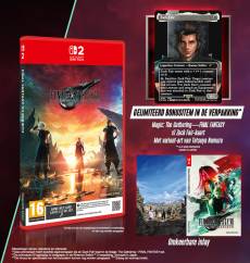Final Fantasy VII Rebirth + Exlusive MTG Card voor de Nintendo Switch 2 preorder plaatsen op nedgame.nl