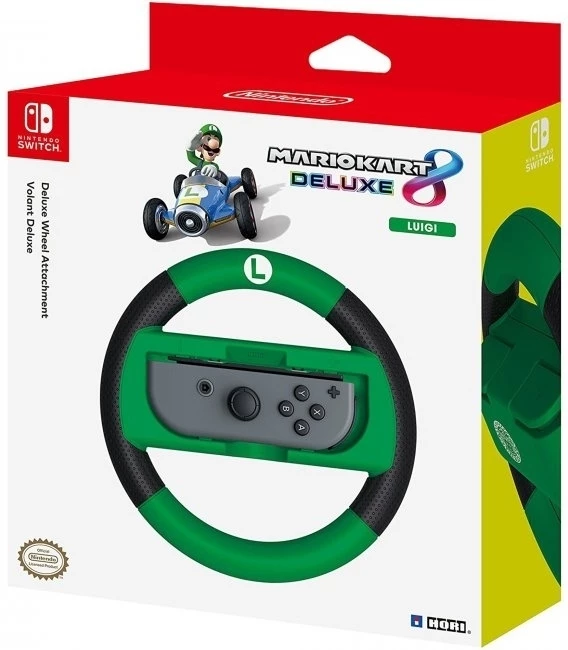 Hori Wheel Attachment Mario Kart 8 Deluxe - Luigi voor de Nintendo Switch kopen op nedgame.nl
