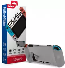 KMD Dual Game Grip Case (Grey) voor de Nintendo Switch kopen op nedgame.nl
