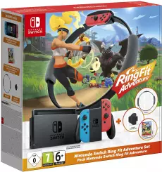 Nedgame-Nintendo Switch - Red/Blue + Ring Fit Adventure Bundle-aanbieding Nedgame-Nintendo Switch - Red/Blue + Ring Fit Adventure Bundle-aanbieding