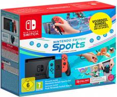 Nedgame Nintendo Switch (2019 upgrade) - Red/Blue + Switch Sports aanbieding