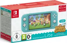 Nedgame Nintendo Switch Lite (Turquoise) + Animal Crossing New Horizons aanbieding
