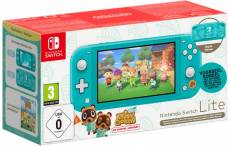 Nedgame Nintendo Switch Lite (Turquoise) Animal Crossing New Horizons Timmy&Tommy Aloha Edition aanbieding