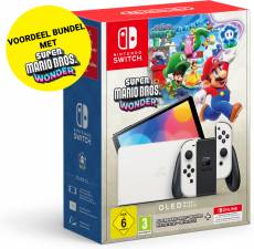 Nintendo Switch OLED-model - Super Mario Bros Wonder Bundle + 12 Maanden Switch Online voor de Nintendo Switch kopen op nedgame.nl