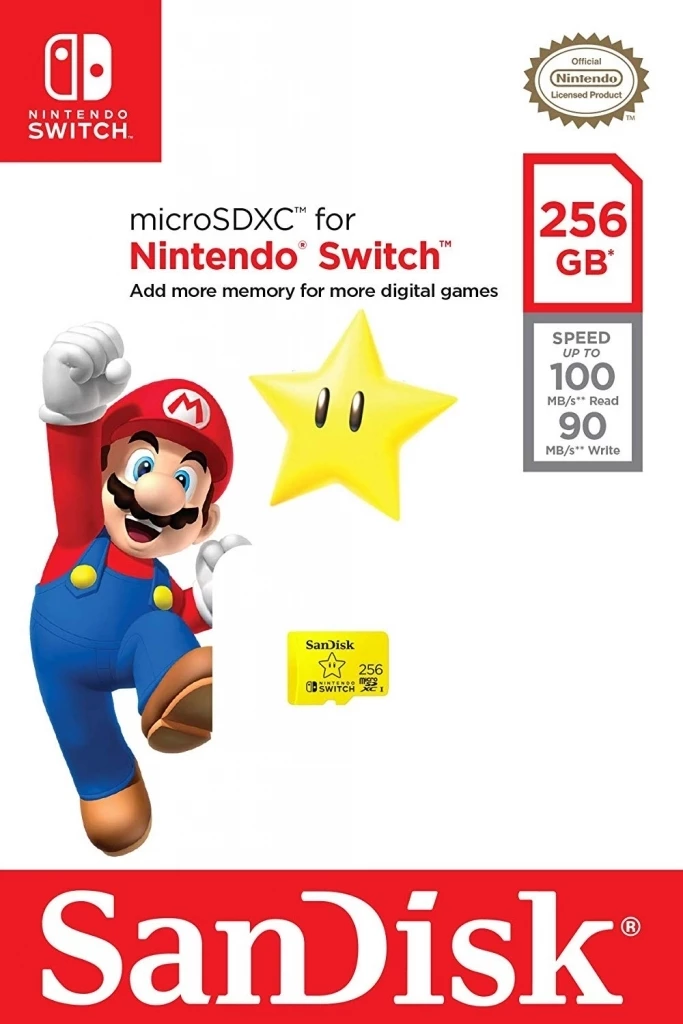 Sandisk MicroSDXC 256GB Memory Card voor de Nintendo Switch kopen op nedgame.nl