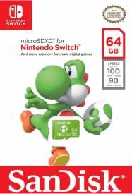 Sandisk MicroSDXC 64GB Memory Card (Yoshi) voor de Nintendo Switch kopen op nedgame.nl