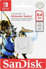 Sandisk MicroSDXC 64GB Memory Card voor de Nintendo Switch kopen op nedgame.nl