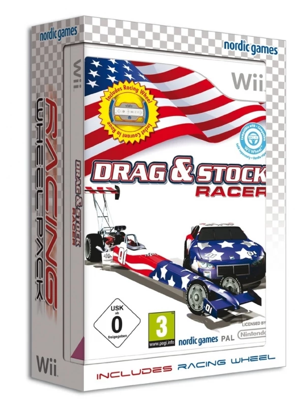 Drag and Stock Racer incl. Steering Wheel voor de Nintendo Wii kopen op nedgame.nl