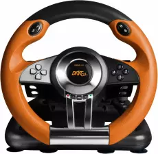 Speedlink Drift O.Z. Racing Wheel (Black / Orange) voor de PC Gaming kopen op nedgame.nl