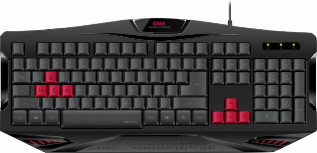 Melodrama joggen baan Nedgame gameshop: Speedlink Iova Gaming Keyboard (US Layout) (Zwart) (PC  Gaming) kopen - aanbieding!