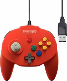 Tribute 64 USB Controller (Red) (Retro-bit) voor de PC Gaming kopen op nedgame.nl