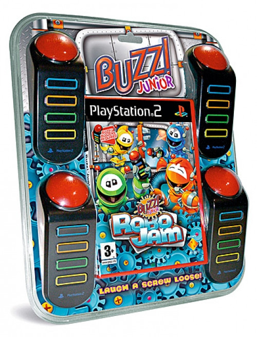 strak mager Klokje Nedgame gameshop: Buzz Junior Robo Jam + Buzzers (PlayStation 2) kopen