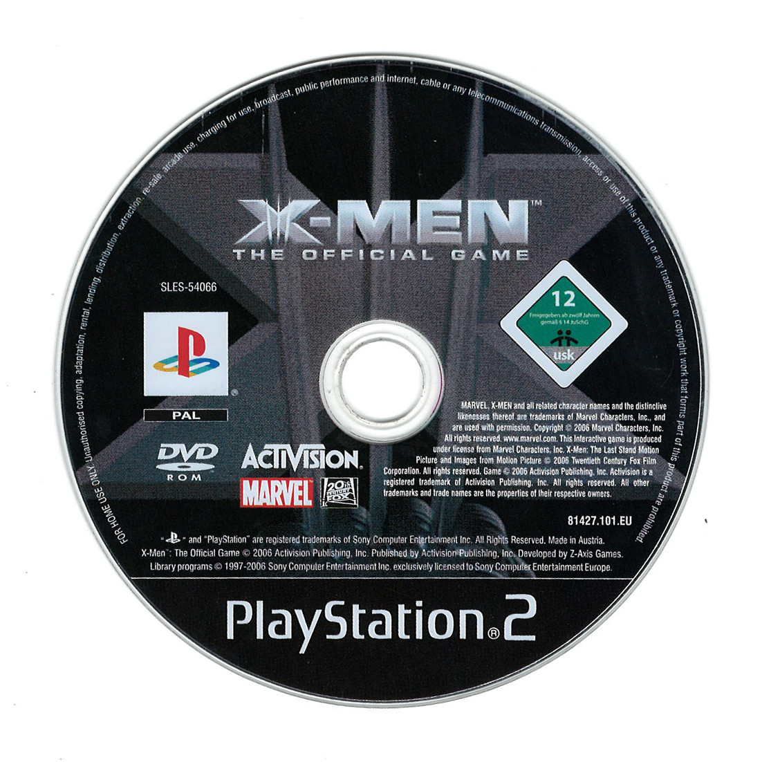 Nedgame gameshop X Men the Official Game losse disc
