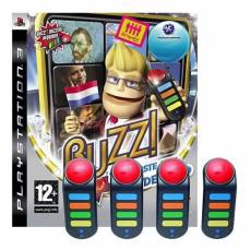 Buzz de Slimste van Nederland + Buzzers voor de PlayStation 3 kopen op nedgame.nl