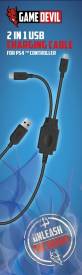 Game Devil 2 in 1 USB Charging Cable voor de PlayStation 4 kopen op nedgame.nl