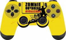 Gamersgear Controller Skin Stickers - Zombie Outbreak Biohazard voor de PlayStation 4 kopen op nedgame.nl