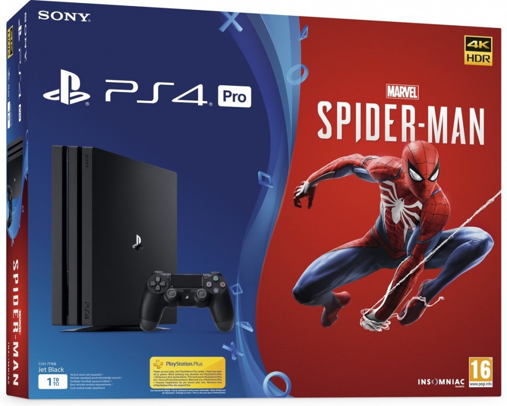 Nedgame gameshop: Playstation 4 Pro (Black) + Spider-Man (PlayStation 4) kopen