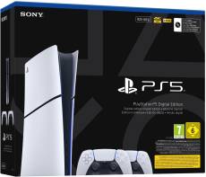 PlayStation 5 Digital Edition 825 GB + 2 Dualsense Wireless Controllers (SLIM VERSION) voor de PlayStation 5 preorder plaatsen op nedgame.nl